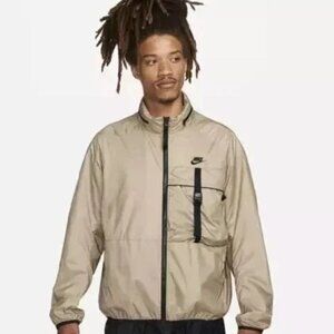 Nike Sportswear Tech Woven Loose Fit Jacket FB7903-247 Tan - Men's Size XL
